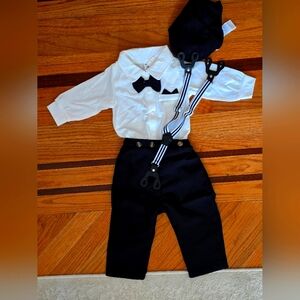 Baby boy special occasion outfit with hat